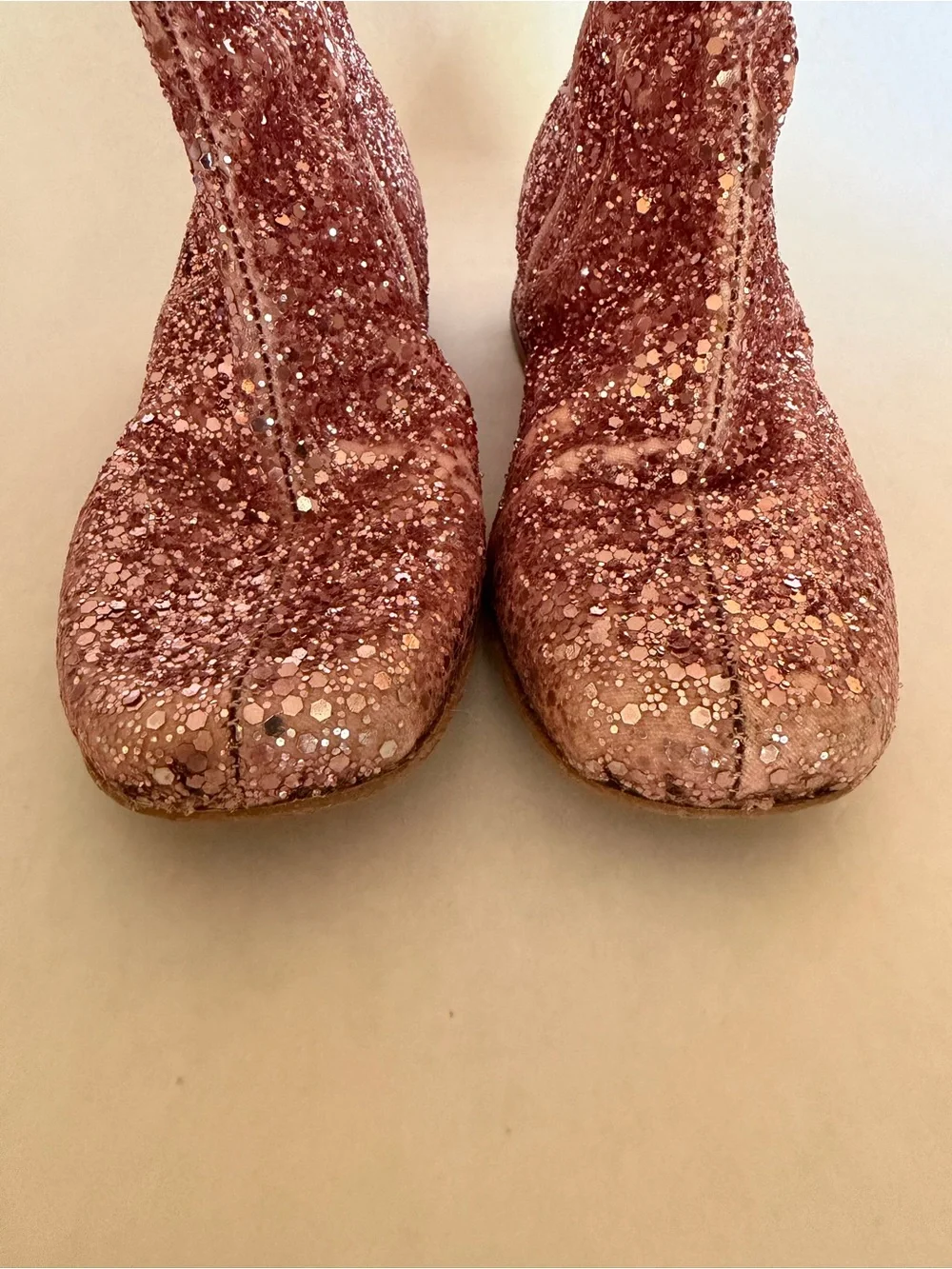 Girls' Glitter Zip-Up Boots in Pink